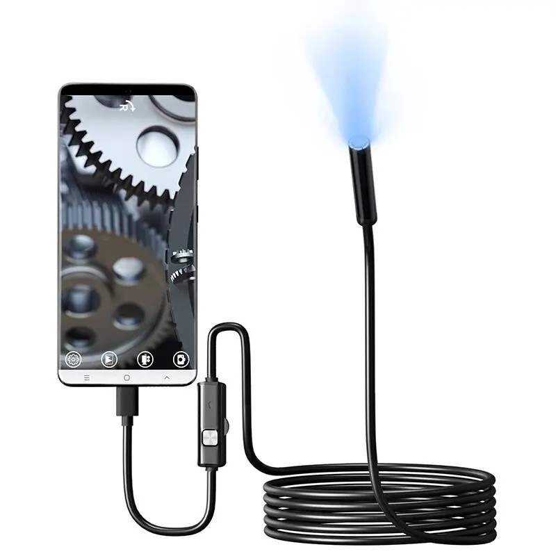 Cámara Endoscópica TYPE-C 7mm IP67 6 LED USB