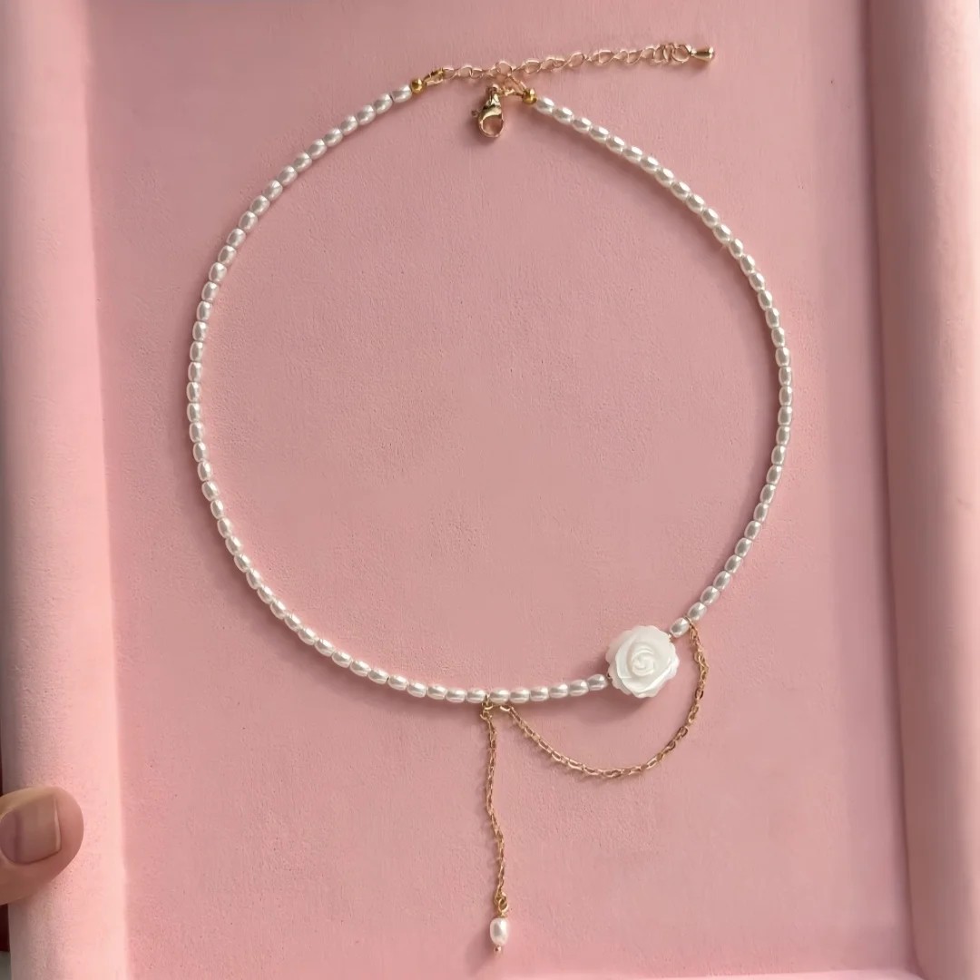 Collar de Perlas Minimalista Doble — 5