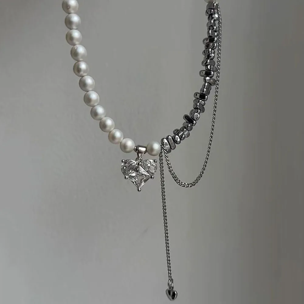 Gargantilla Irregular con borlas Vintage para mujer, collar con colgante de cora — 5