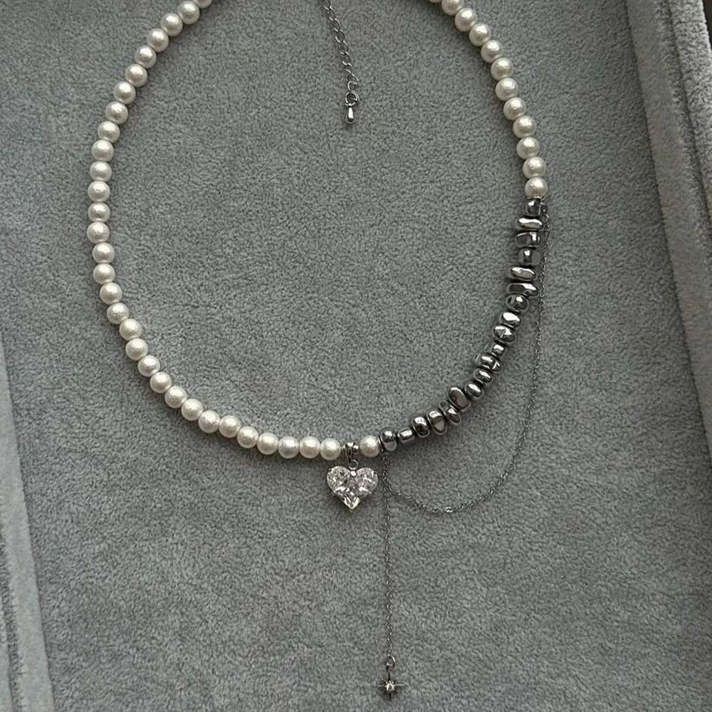 Gargantilla Irregular con borlas Vintage para mujer, collar con colgante de cora — 3