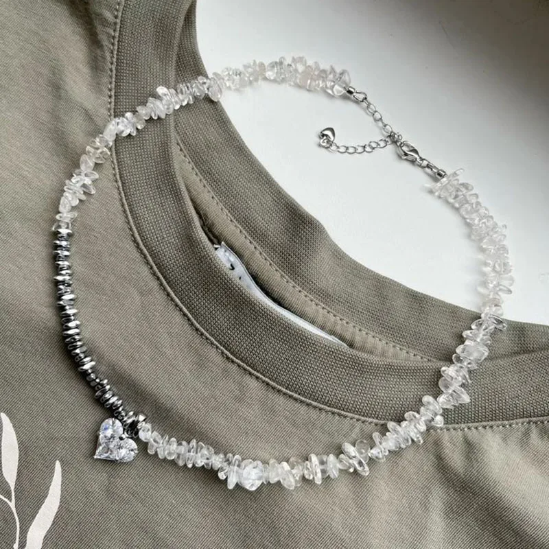 Gargantilla Irregular con borlas Vintage para mujer, collar con colgante de cora — 4
