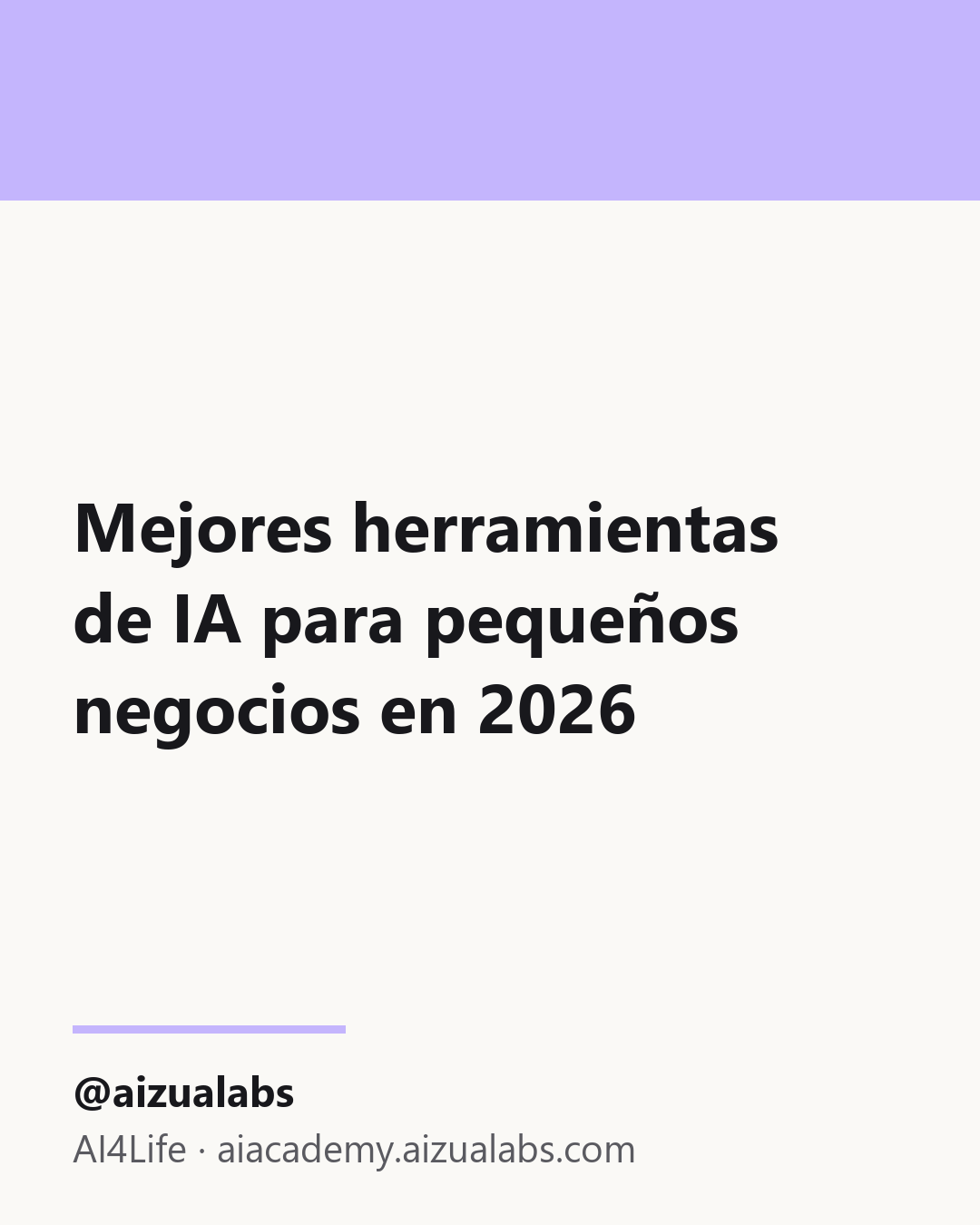 Mejores herramientas de IA para pequeños negocios en 2026